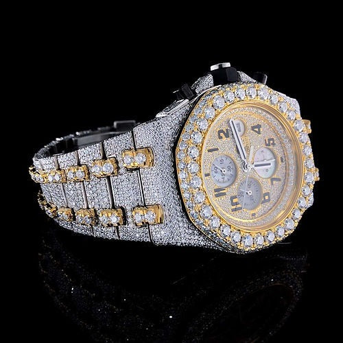 Fully Iced Out Audemars Piguet Royal Oak Offshore - Moissanite Diamond Watch