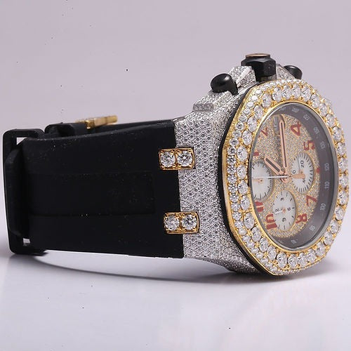 Iced out Audemars Piguet Royal Oak Offshore - Moissanite Diamond Watch