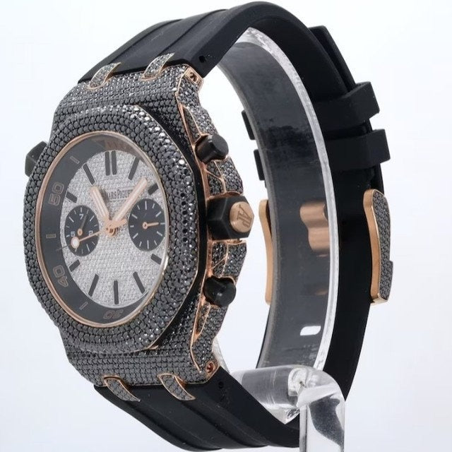 Iced out AP Royal Oak Offshore - Moissanite Diamond Watch