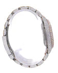 Fully moissanite Diamond Studded Men's Wrist Watch With Customized Pattern