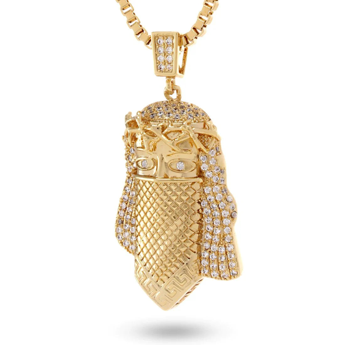 ICED MASKED JESUS NECKLACE