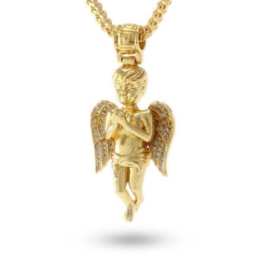 Previous Next  14K Gold / M Praying Angel Necklace NKX11950-Small Praying Angel Necklace Praying Angel Necklace Praying Angel Necklace PRAYING ANGEL NECKLACE