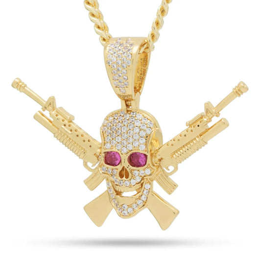 M16 JOLLY ROGER NECKLACE