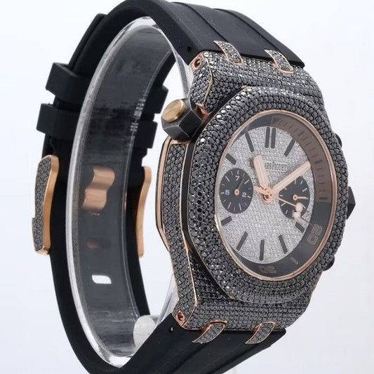 Iced out AP Royal Oak Offshore - Moissanite Diamond Watch