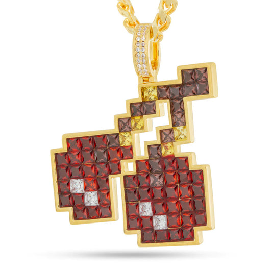 PIXEL BOUNCING CHERRY NECKLACE