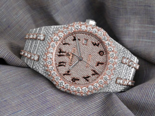 Fully Iced Out Audemars Piguet Royal Oak Offshore - Moissanite Diamond Watch