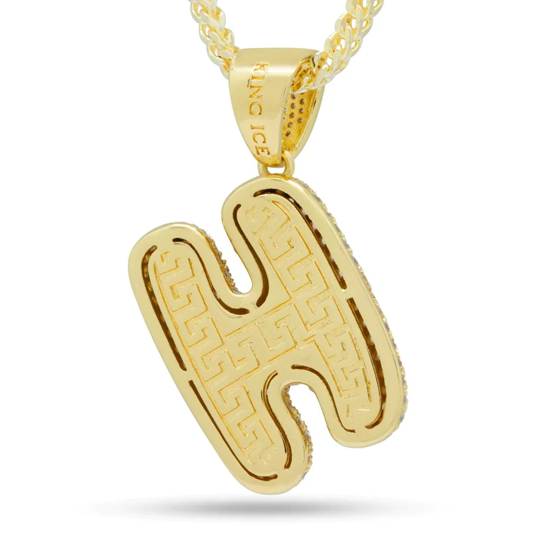 BUBBLE LETTER H NECKLACE