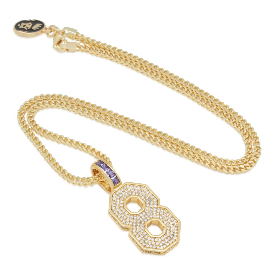 BLACK MAMBA CLASSIC NUMBER 8 NECKLACE