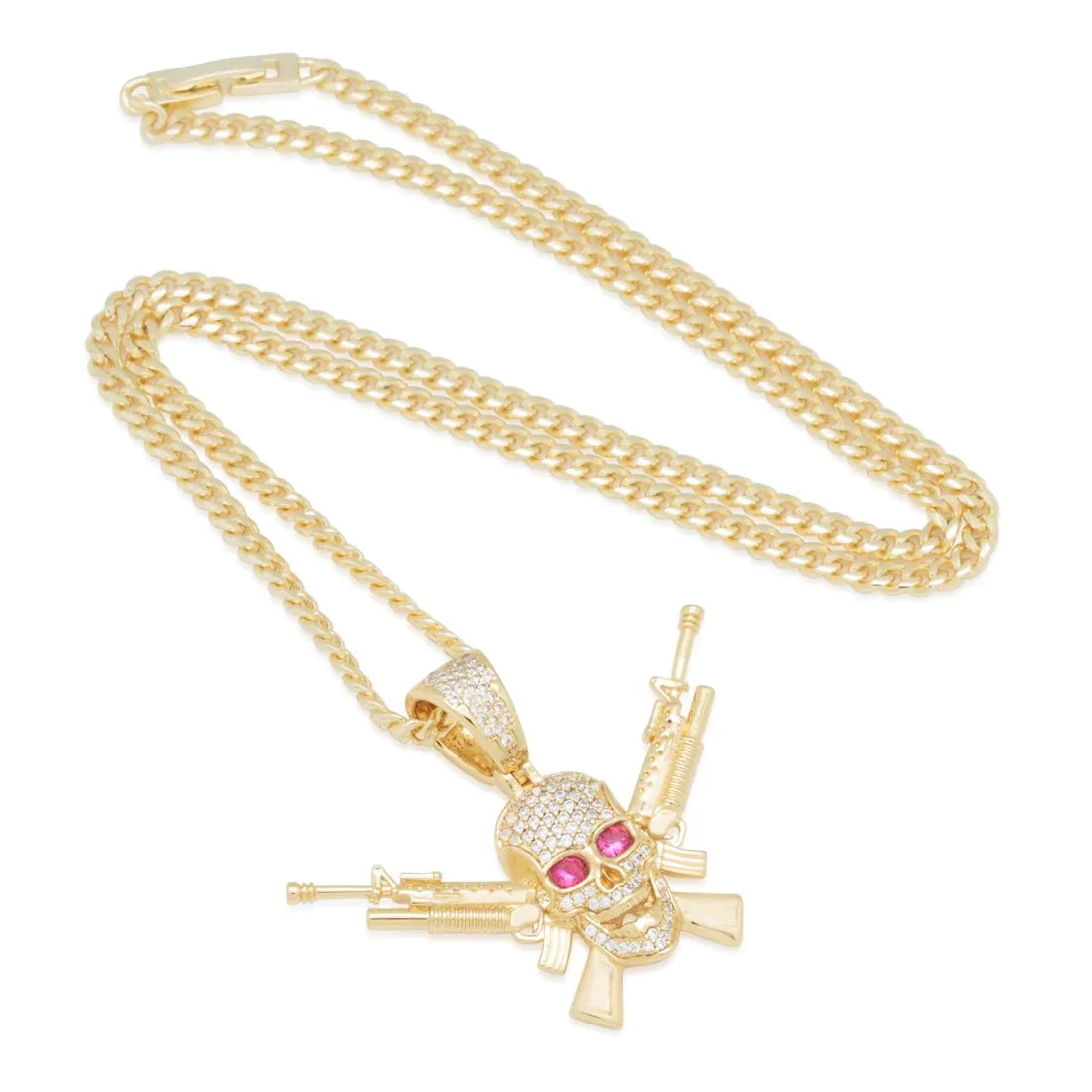 M16 JOLLY ROGER NECKLACE