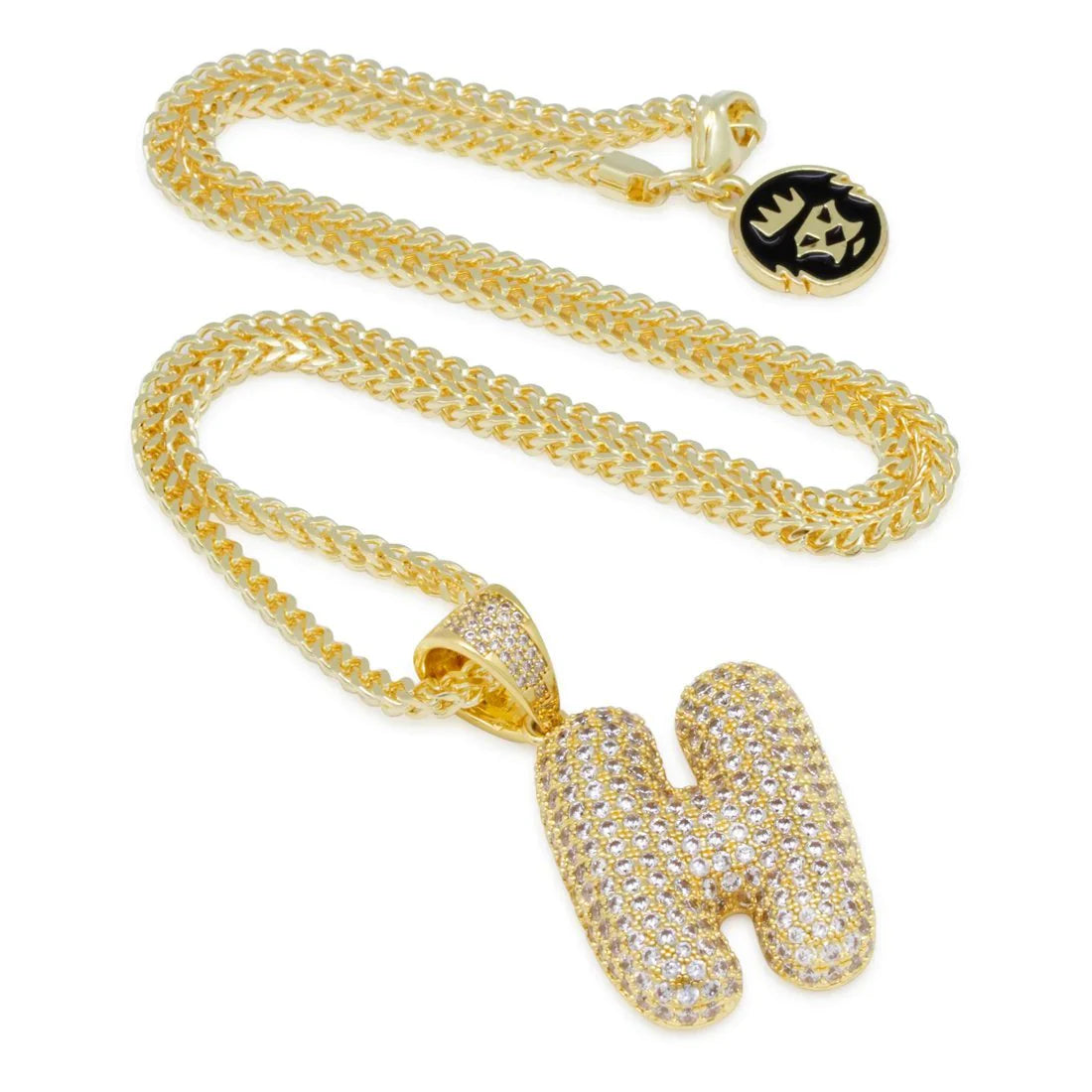 BUBBLE LETTER H NECKLACE