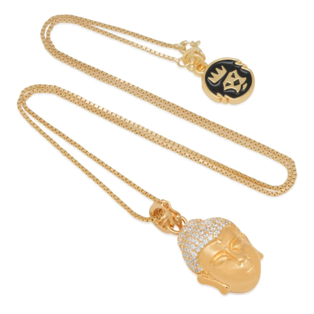 STERLING SILVER AWAKE BUDDHA NECKLACE