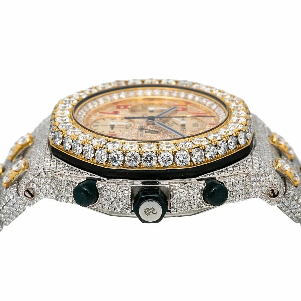 Full Iced Out Audemars Piguet Royal Oak Offshore - Moissanite Diamond Watch