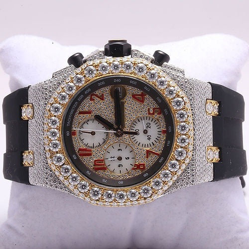 Iced out Audemars Piguet Royal Oak Offshore - Moissanite Diamond Watch