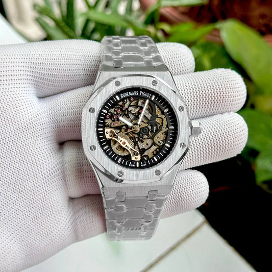 Super Clone AP Royal Oak Skeleton - Silver