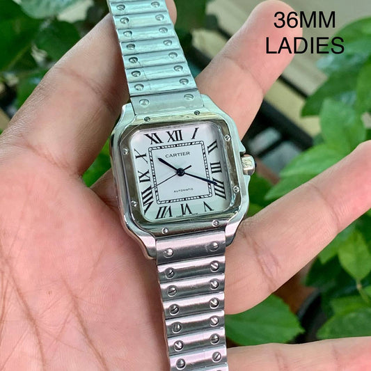 Santos De Cartier - White Dail for Female