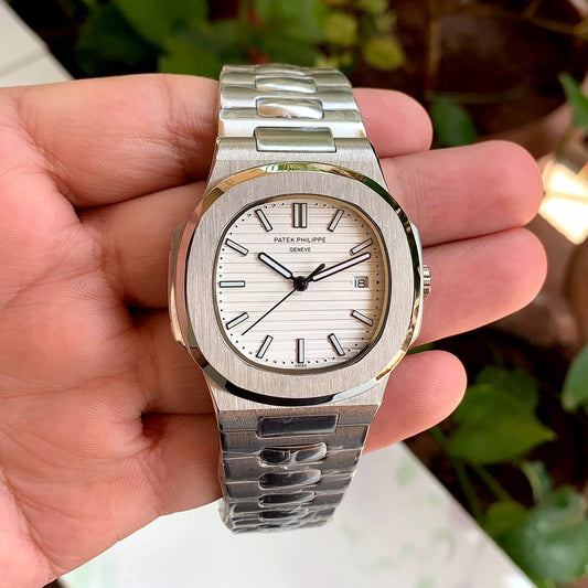 Super Clone Patek Phillippe Nautilus White Dial